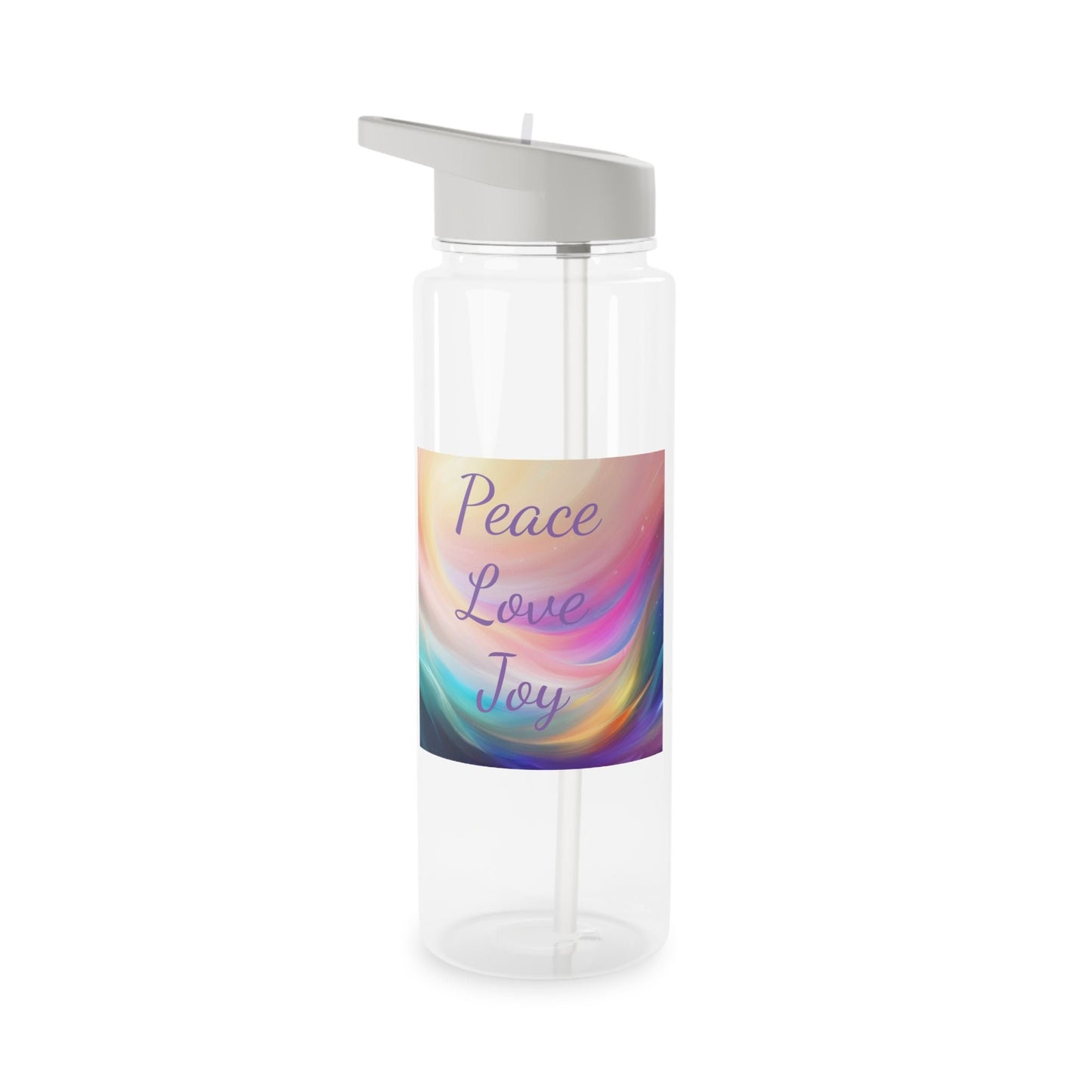 peace, love, joy intention Water Bottle, Aus, UK, USA, sip your high vibration intention into your body as your drink