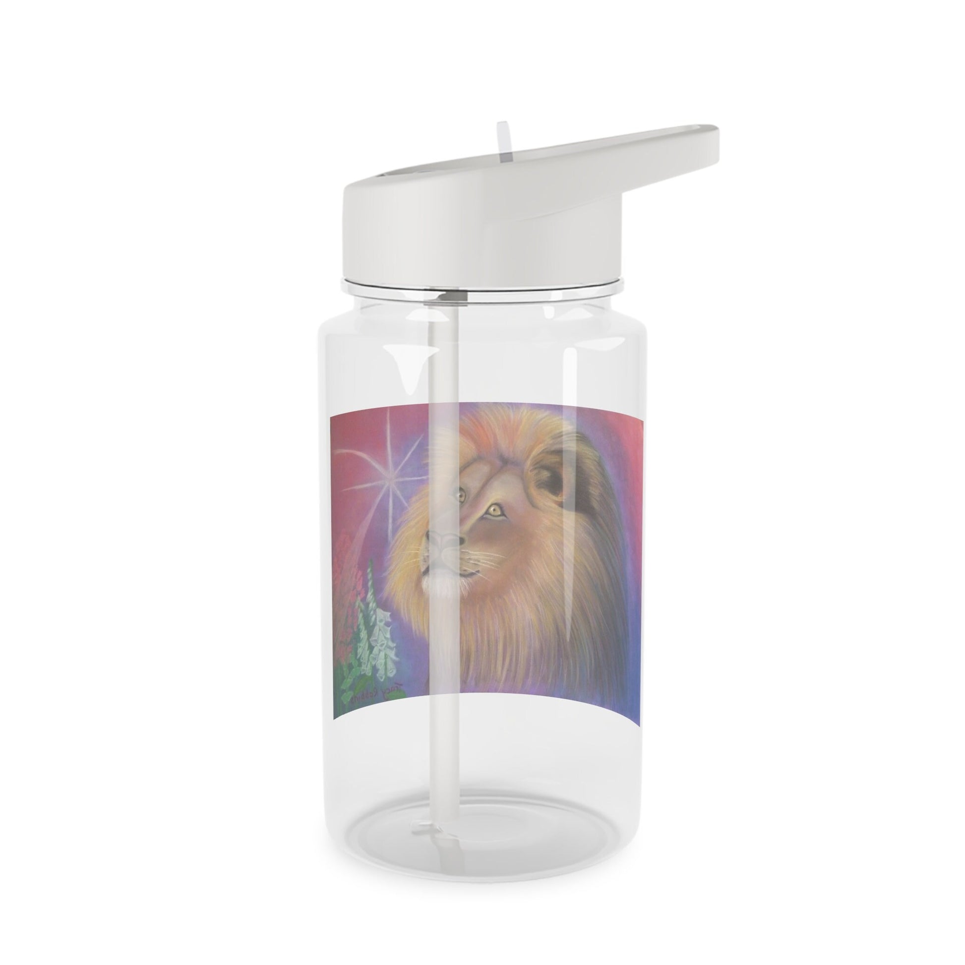 Alchemical art star lion Water Bottle, choice of 2 sizes, energised, connection to soul & unity, lionsgate 888, Ships from Aus, UK, US