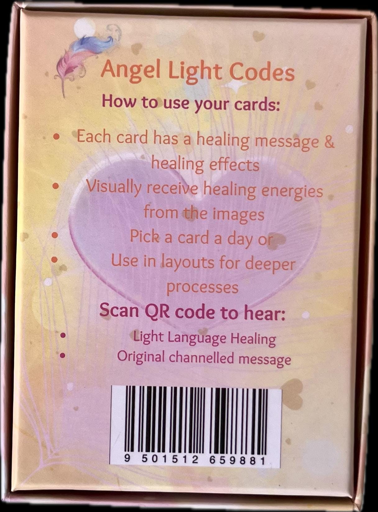 Angel Light Codes Oracle Deck Bubdle with 2026 Wall Calendar- Healing & Ascension Cards with Light Language Audio (Copy)