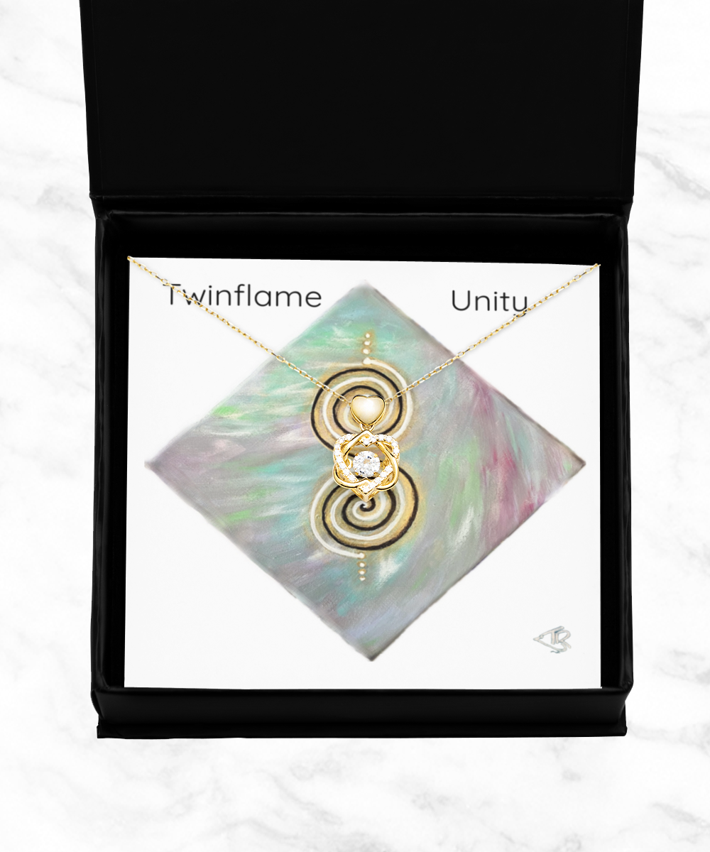 twinflame unity pendant, charged with light codes, energized, activated, align and balance your divine masculine/feminine unity