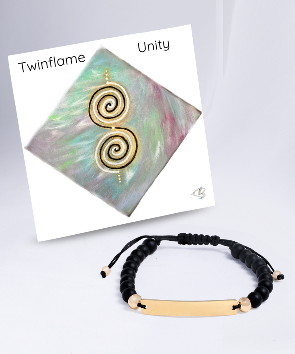 Twinflame unity mug, double spiral geometry, activated design, intention bracelet quantum art