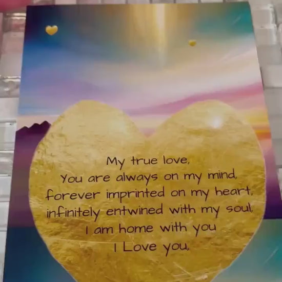 Large Love Greeting Cards (single), wife, husband, boyfriend, girlfriend, love, message to lover, blank inside, spiritual, fantasy