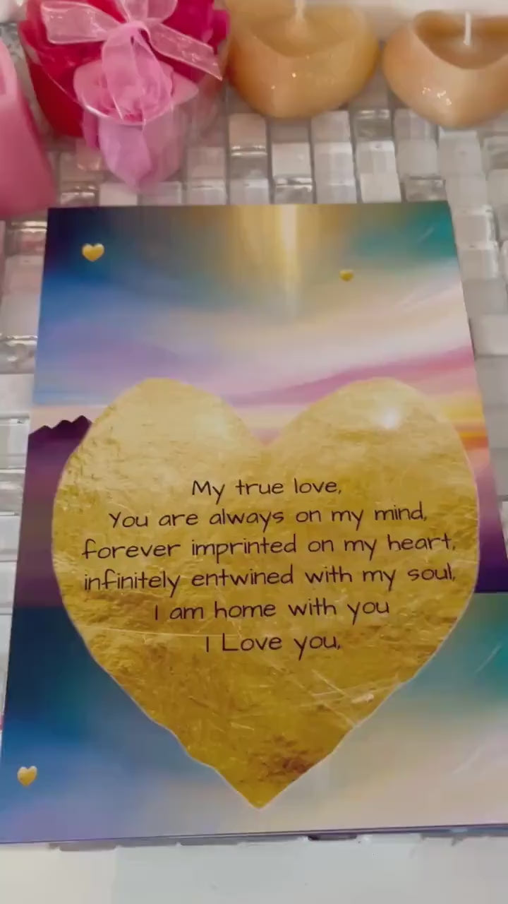 Large Love Greeting Cards (single), wife, husband, boyfriend, girlfriend, love, message to lover, blank inside, spiritual, fantasy