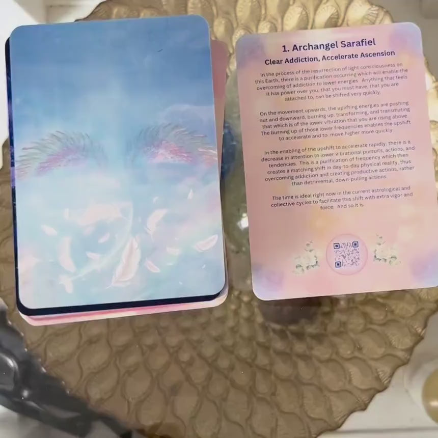 Angel Light Codes Oracle Deck Bubdle with 2026 Desk Calendar- Healing & Ascension Cards with Light Language Audio (Copy) (Copy)
