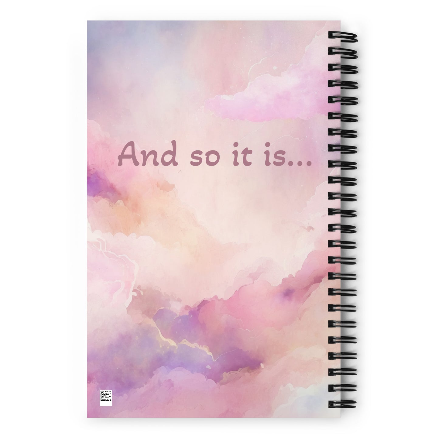 Positivity Affirmation Spiral notebook, I am grateful for the blessings I have and excited for the opportunities yet to come, night, sky