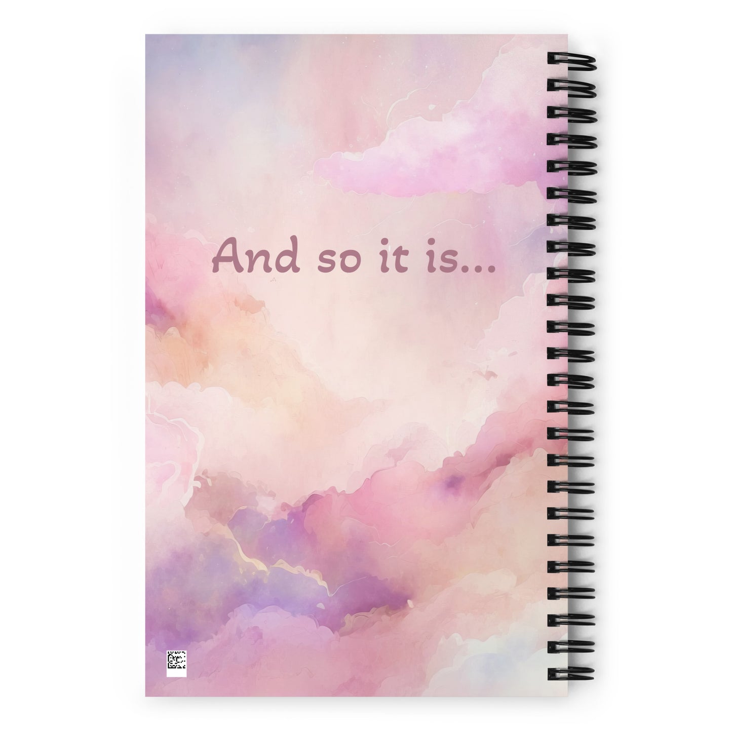 Positivity Affirmation Spiral notebook, I trust in the timing of my life and know that everything is happening as it should, night, sky