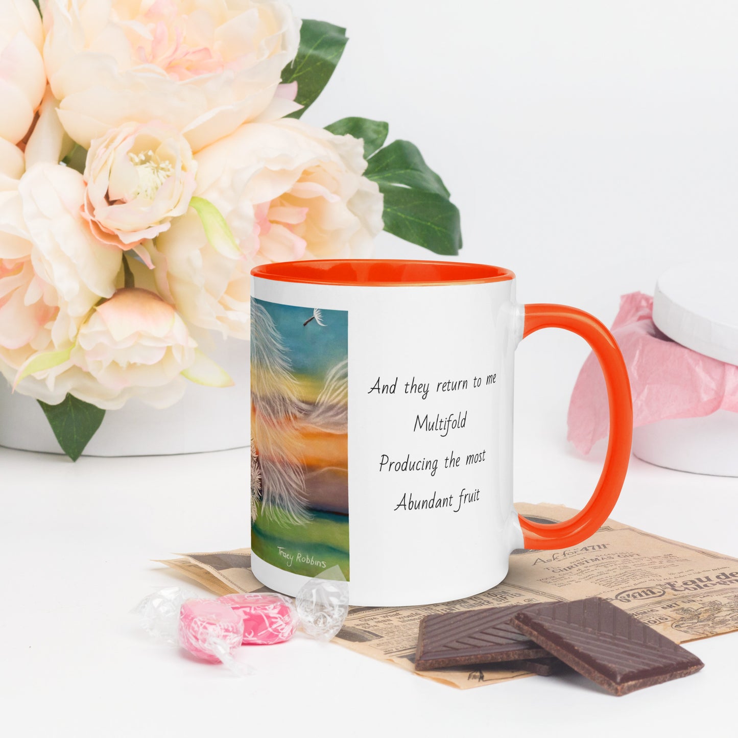 Activated manifestation mug, dreams come true, manifestation, gift for him or her, dandelion pod, wishes