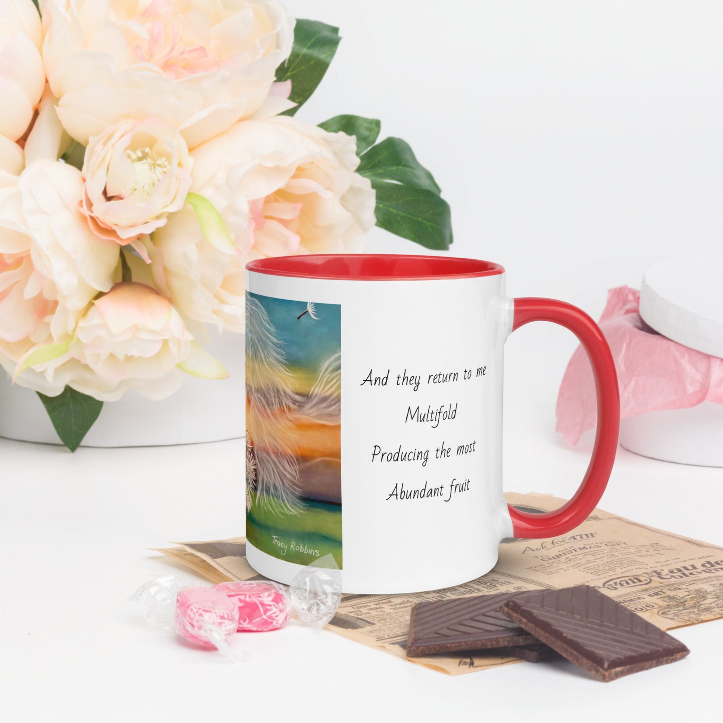 Activated manifestation mug, dreams come true, manifestation, gift for him or her, dandelion pod, wishes