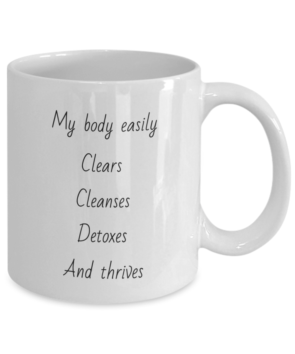 cleansing, clearing, detoxing mug, energised with light codes, heart shape, spiral, 11oz mug, coffee cup, spiritual