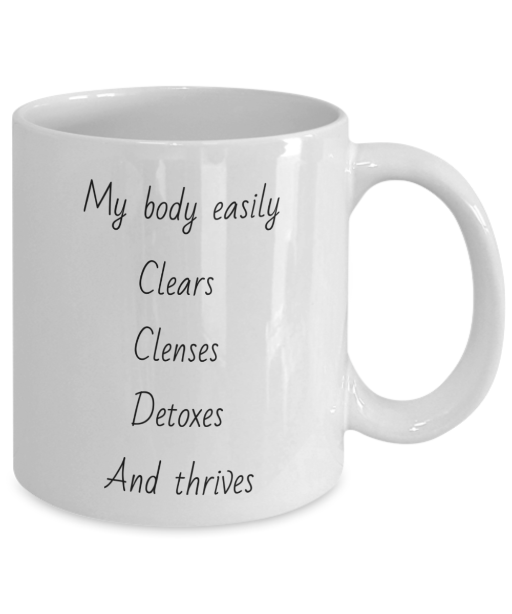 Mug energised with light codes to detoxify the body and assist with energetic upgrades