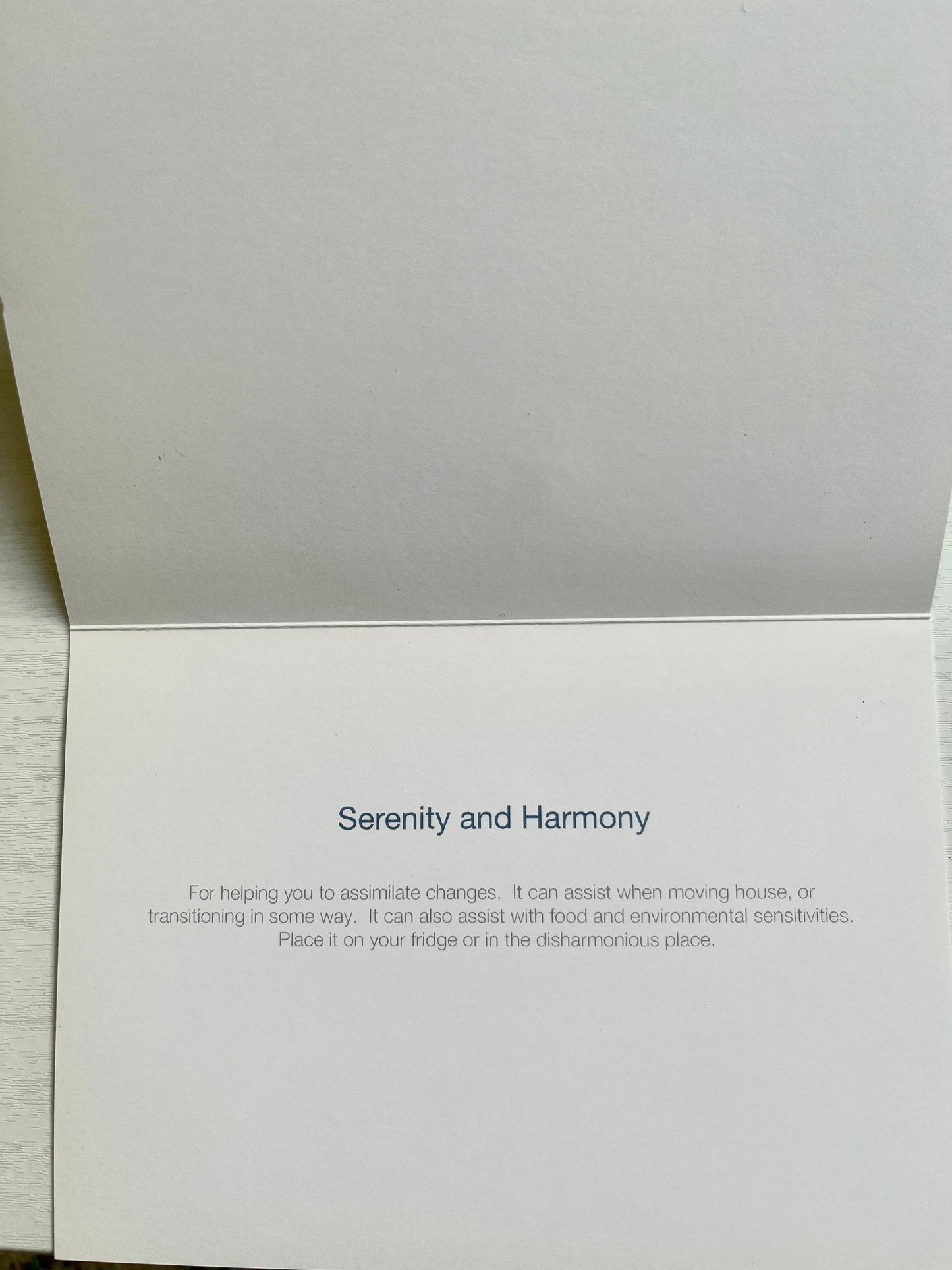 High vibrational Greeting card or set of 4 cards - Serenity ( White horse in snow)