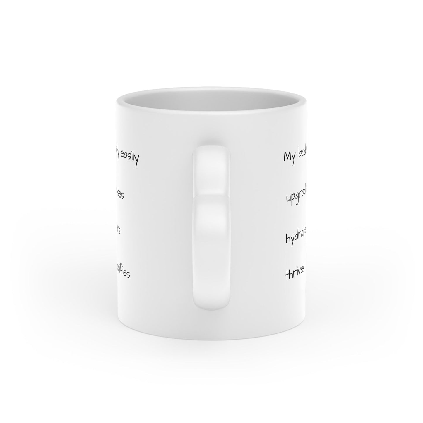 Heart-Shaped Mug with heart shaped channelled design, contains light codes to assist your body to detoxify