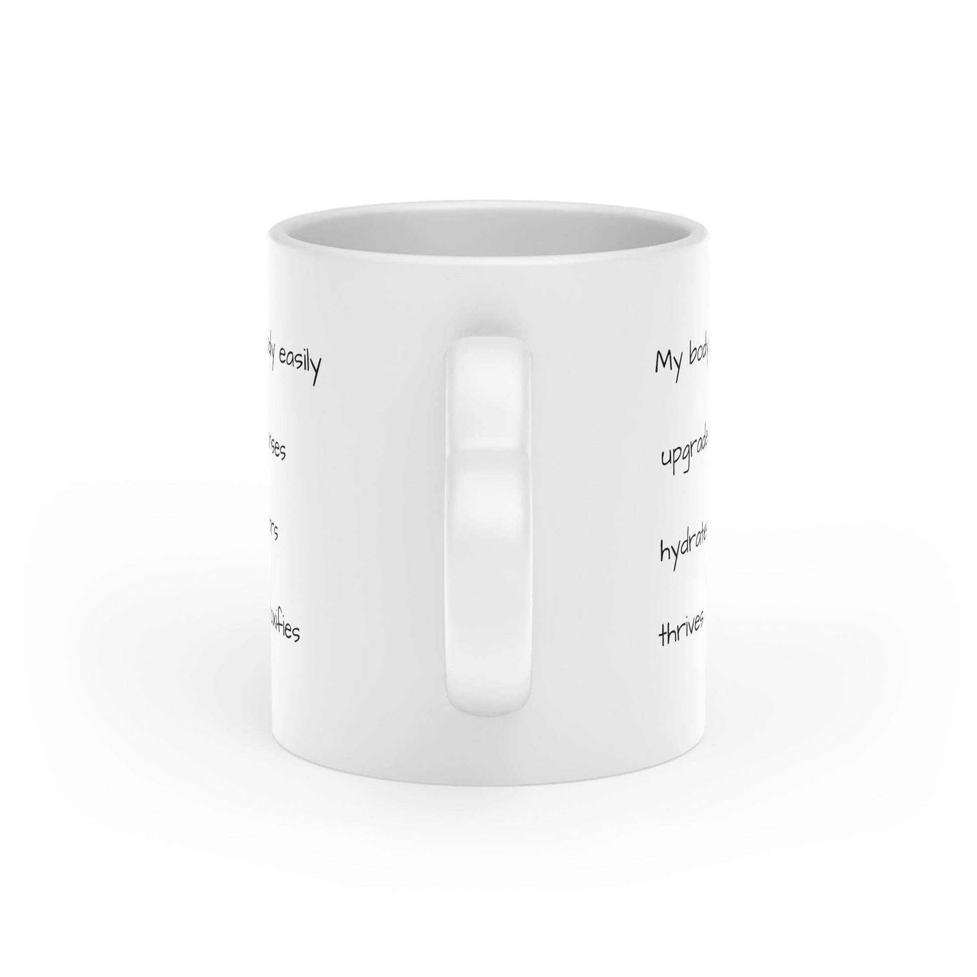 Heart-Shaped Mug with heart shaped channelled design, contains light codes to assist your body to detoxify