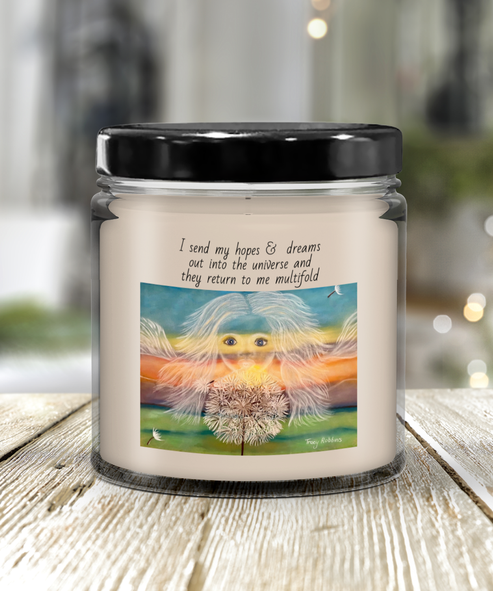 Affirmation candle, dreams come true, manifestation, energised, healing,gifts for her, gift for him