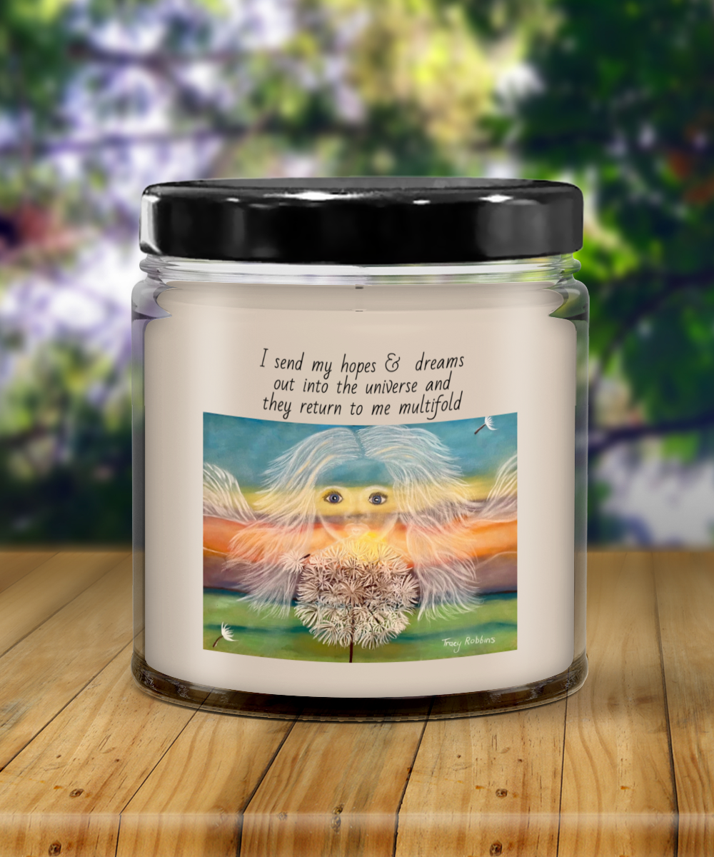 Affirmation candle, dreams come true, manifestation, energised, healing,gifts for her, gift for him