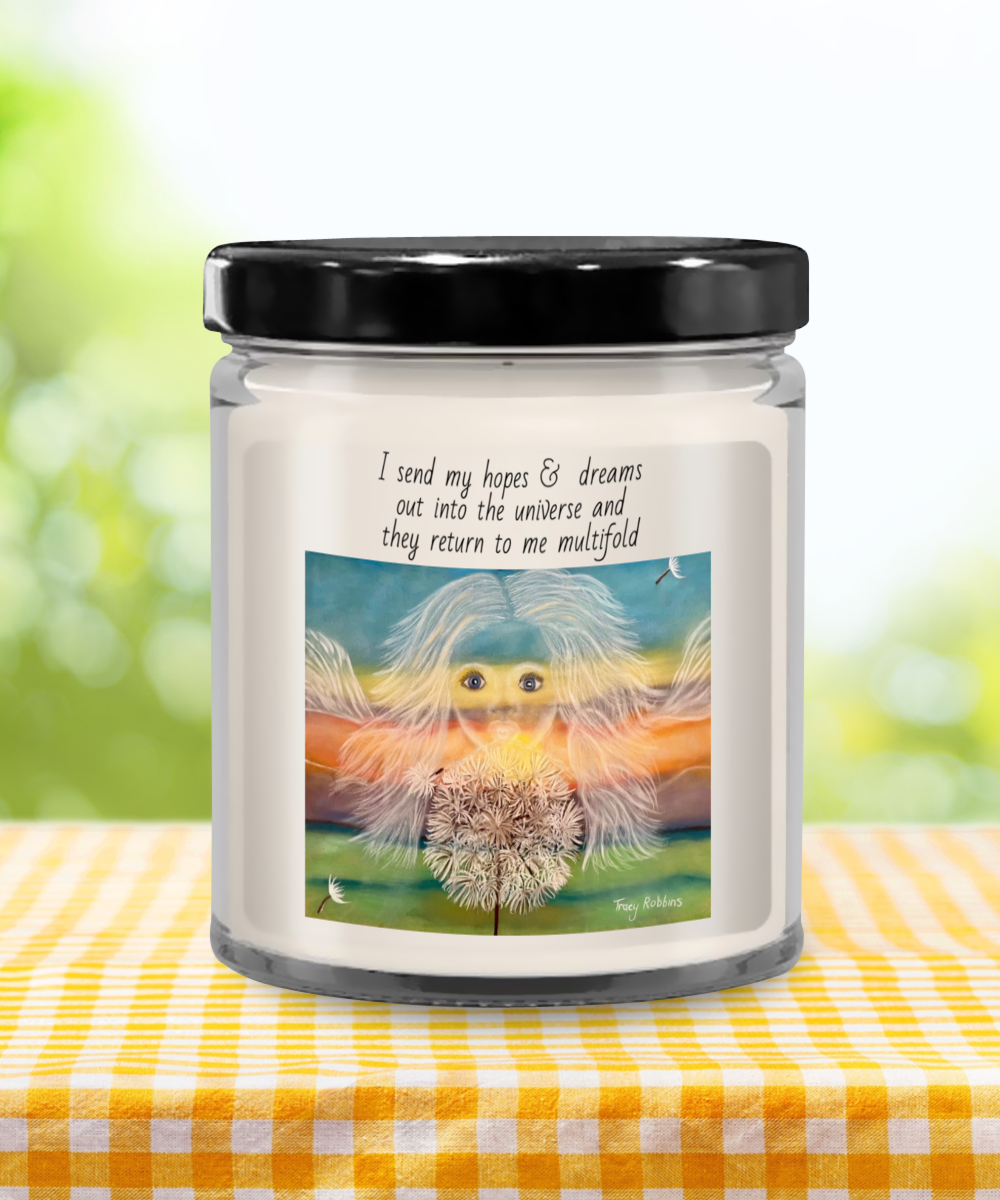 Affirmation candle, dreams come true, manifestation, energised, healing,gifts for her, gift for him